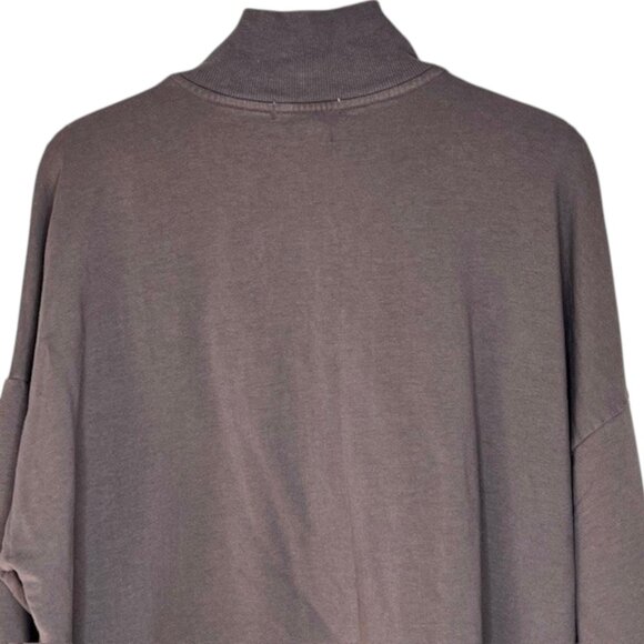 Barefoot Dreams Malibu Collection CozyChic Loungewear Fleecy Top - Mineral - 1X - Picture 7 of 11